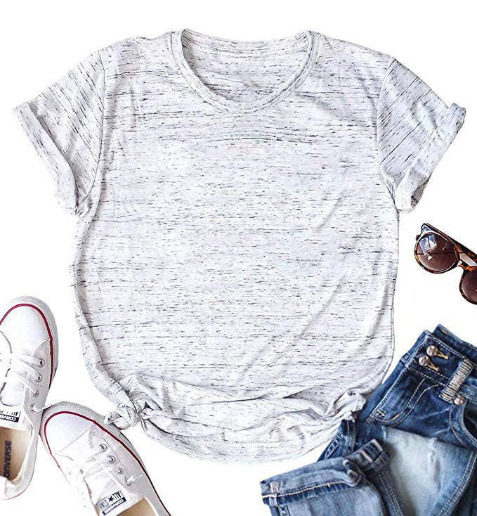 LOOSE SOLID COLOR SHORT SLEEVED T SHIRT_CWTTS0747