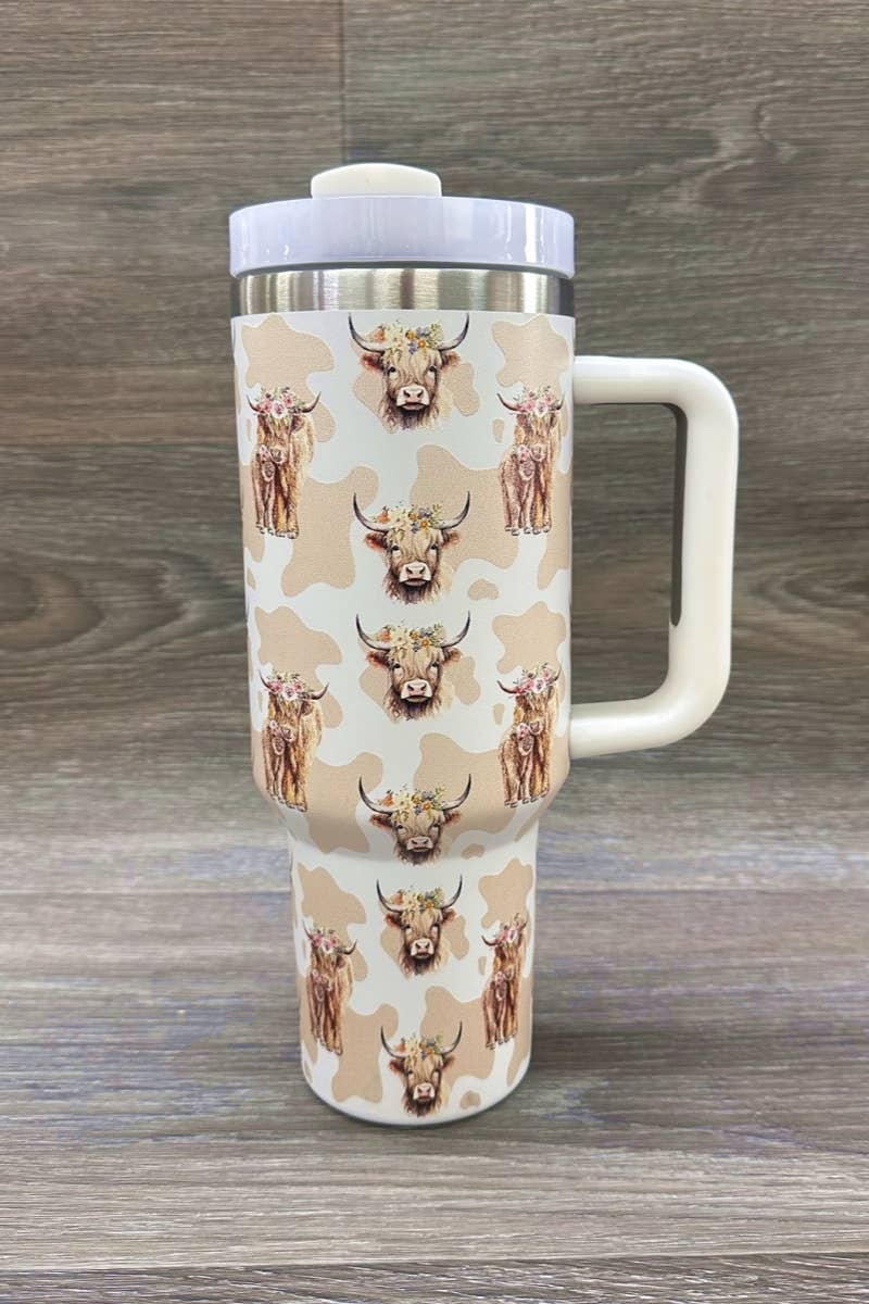 HIGHLAND COW  STAINLESS STEEL TUMBLERS CUP 40oz