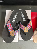 Gypsy Jazz Aztec flip flops