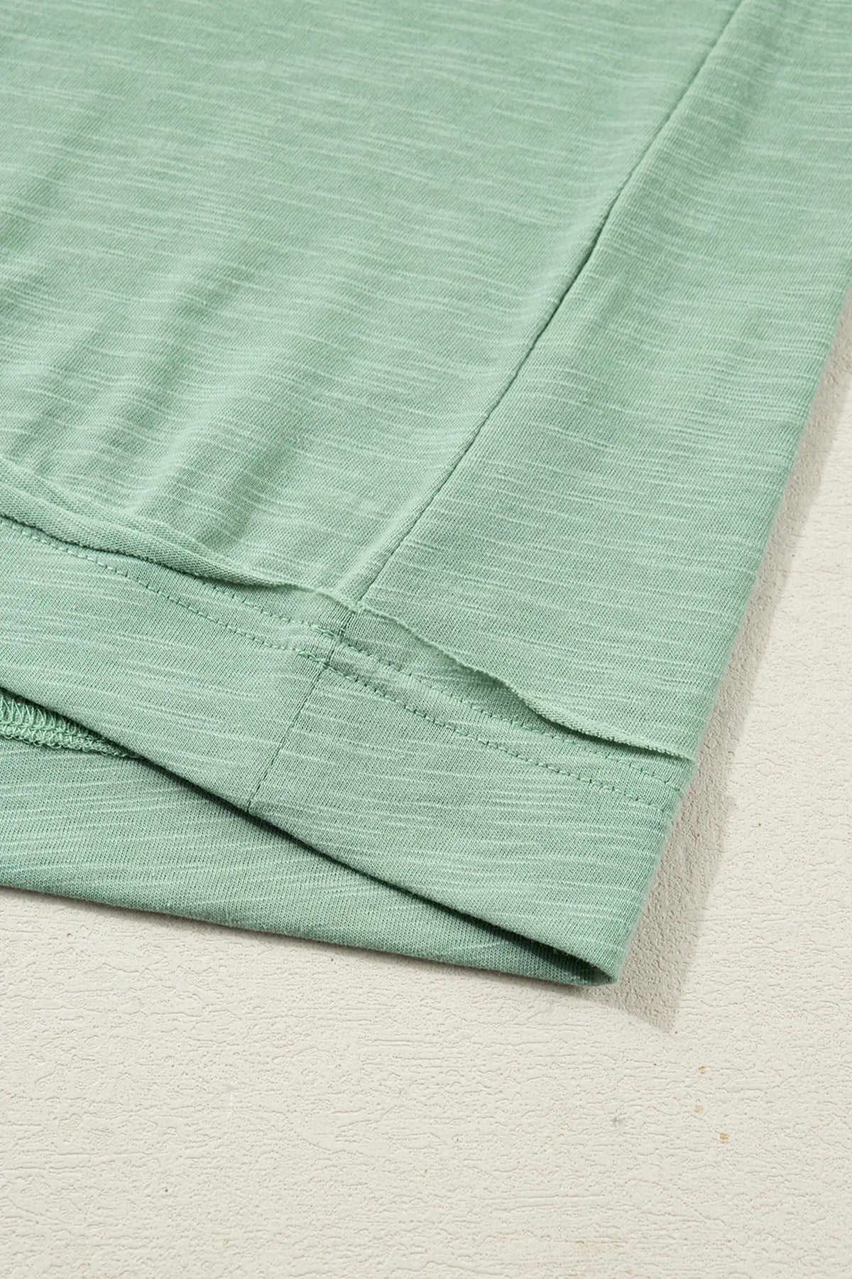 Short Sleeve Tee Raw Seam Patch Pocket Drawstring Pants Set