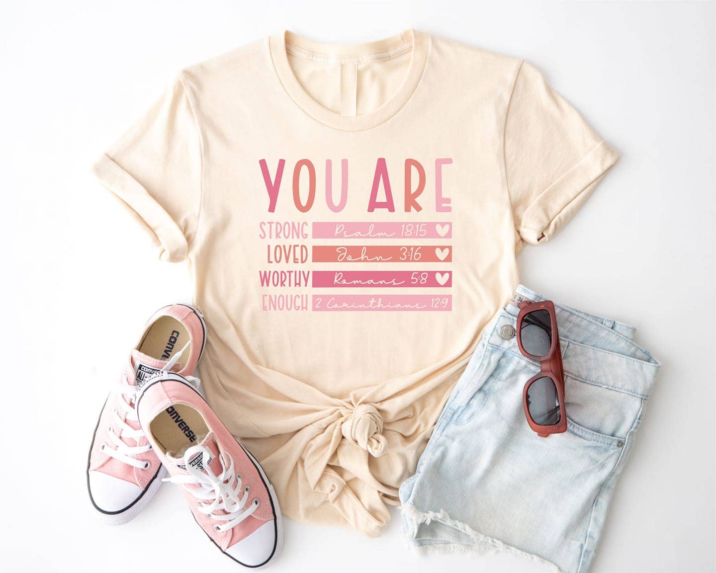 Christian You are Encouraging words Graphic Tee Free Ship