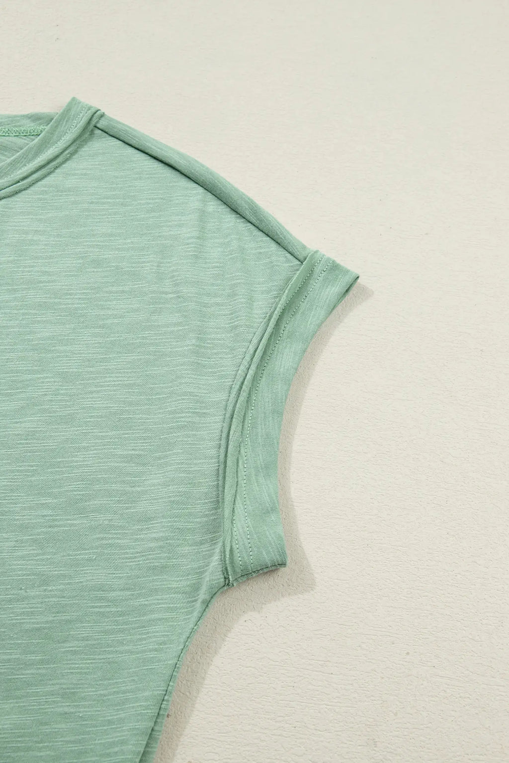 Short Sleeve Tee Raw Seam Patch Pocket Drawstring Pants Set