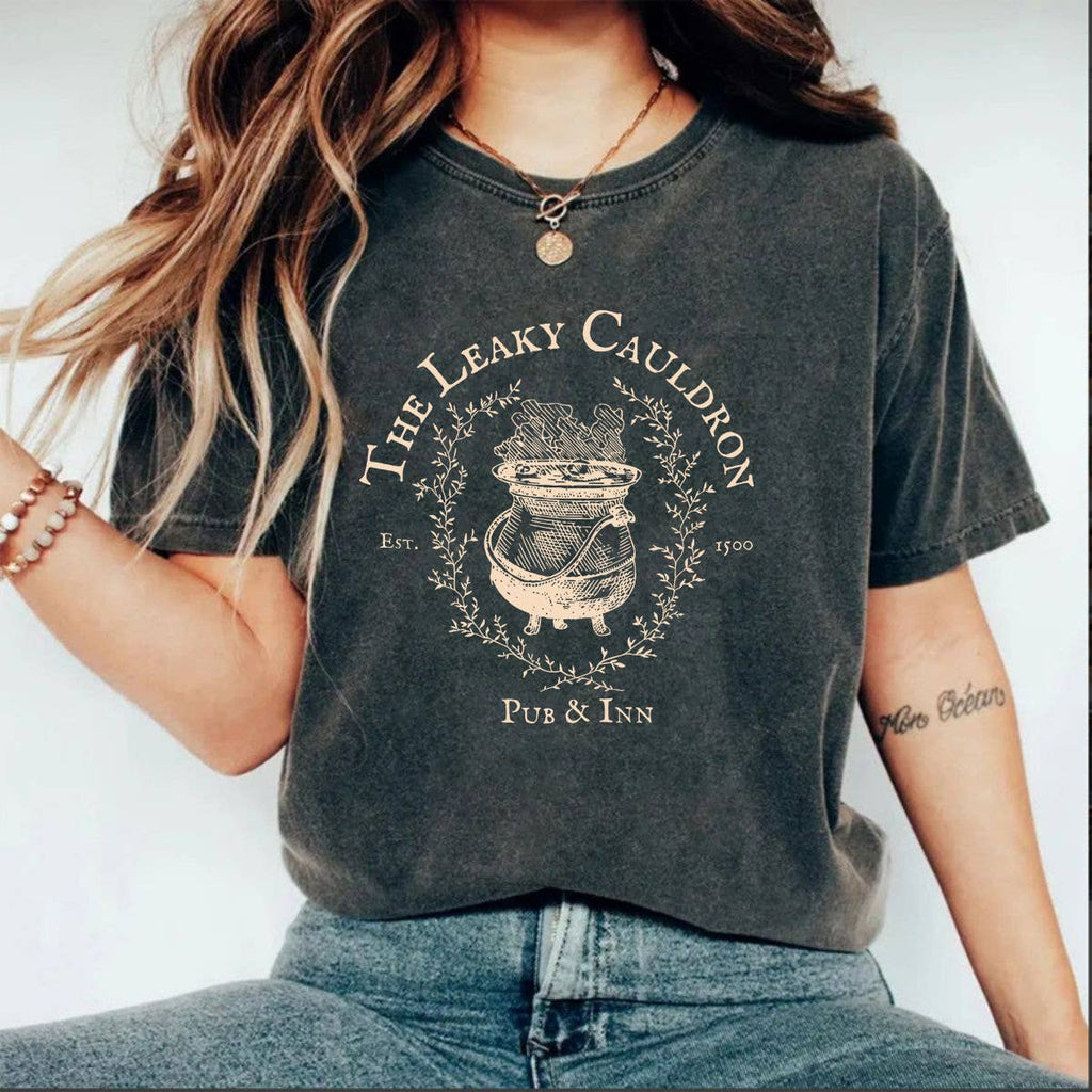 The leaky cauldron graphic washed tee