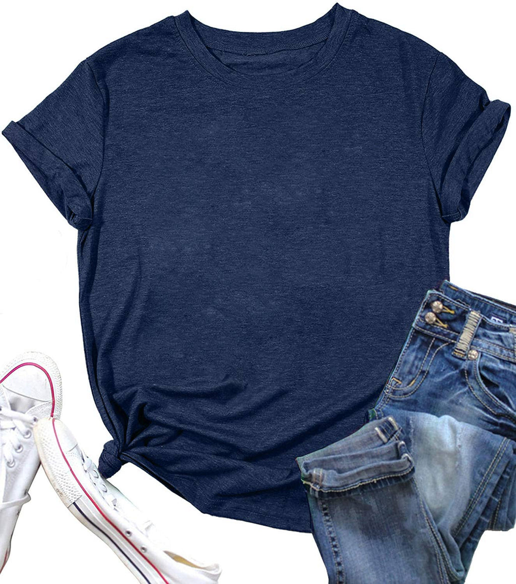 LOOSE SOLID COLOR SHORT SLEEVED T SHIRT_CWTTS0747