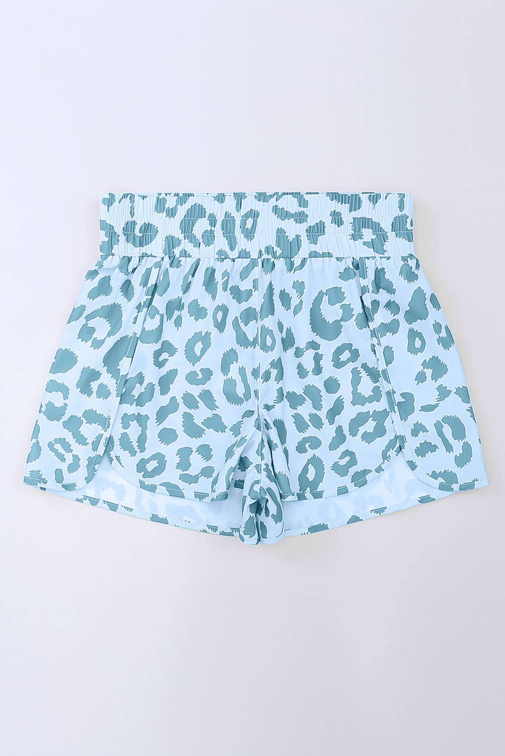 Leopard/Checkered Print High Waisted Athletic Shorts (S-XL)
