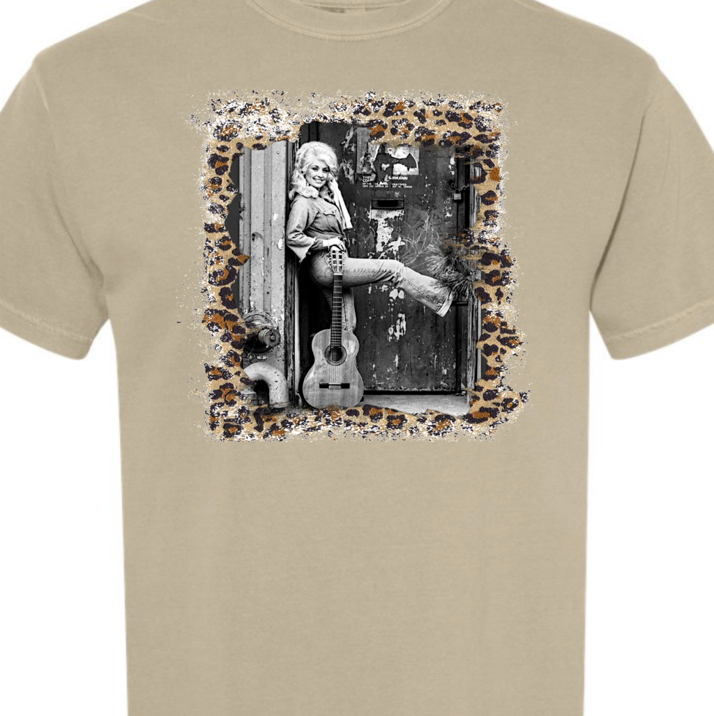 Dolly Parton Leopard Comfort Color Tee