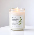 Thank You Gift Candle - Eucalyptus & Tea Scent