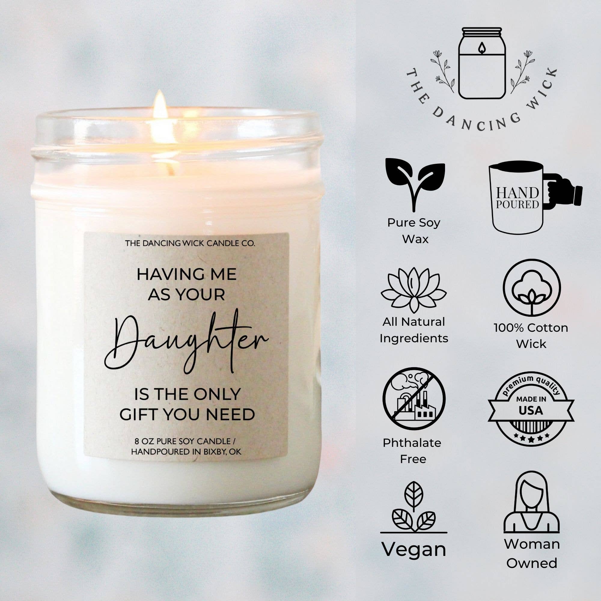 Funny Mother's Day Candle / Gift for Mom from Daughter
