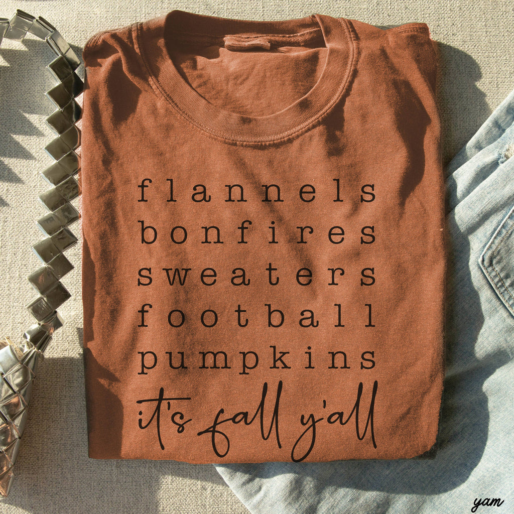 Fall List Tee *10 Colors (S-3X)