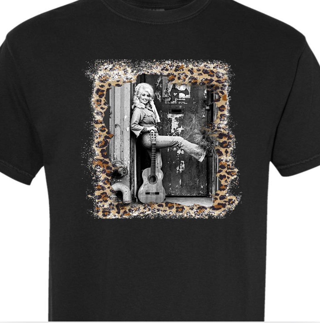 Dolly Parton Leopard Comfort Color Tee