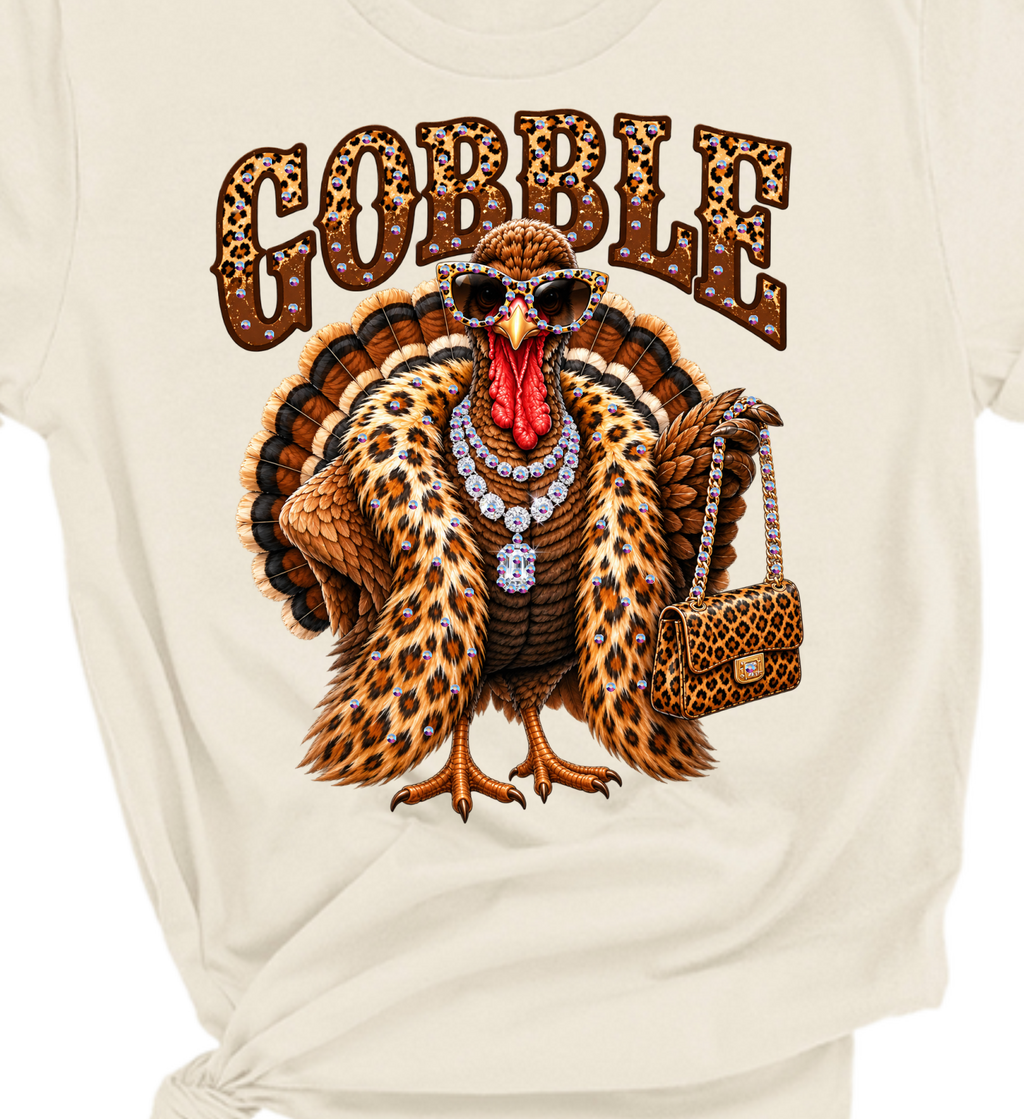 Turkey Glam Rhinestone Graphic Tee