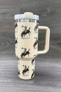 WESTERN RODEO STAINLESS STEEL TUMBLERS CUP 40oz