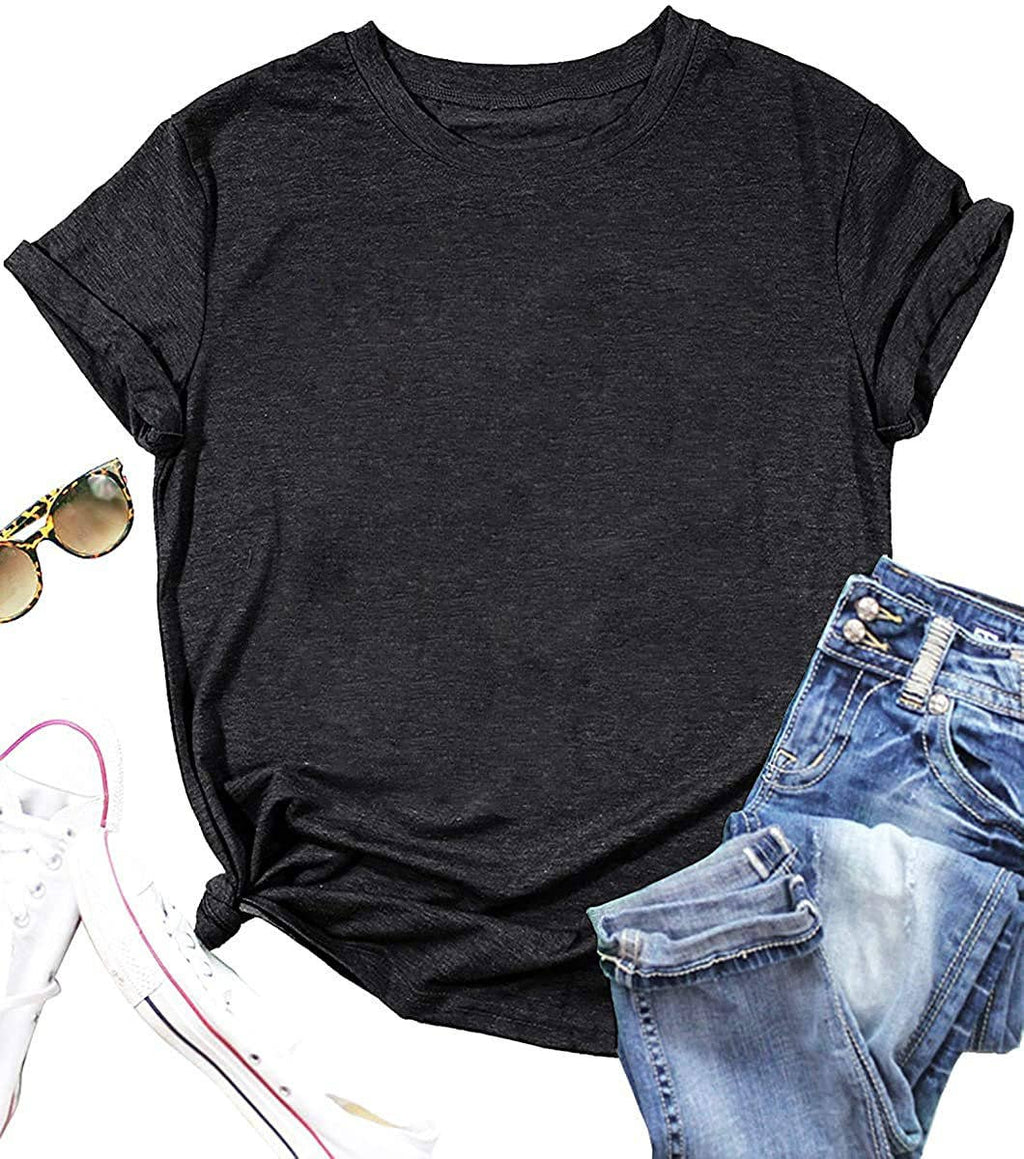 LOOSE SOLID COLOR SHORT SLEEVED T SHIRT_CWTTS0747