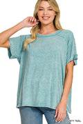 Zenana Dusty Teal Shirt