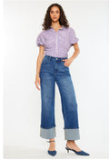 KanCan Crop Wide Leg Jeans