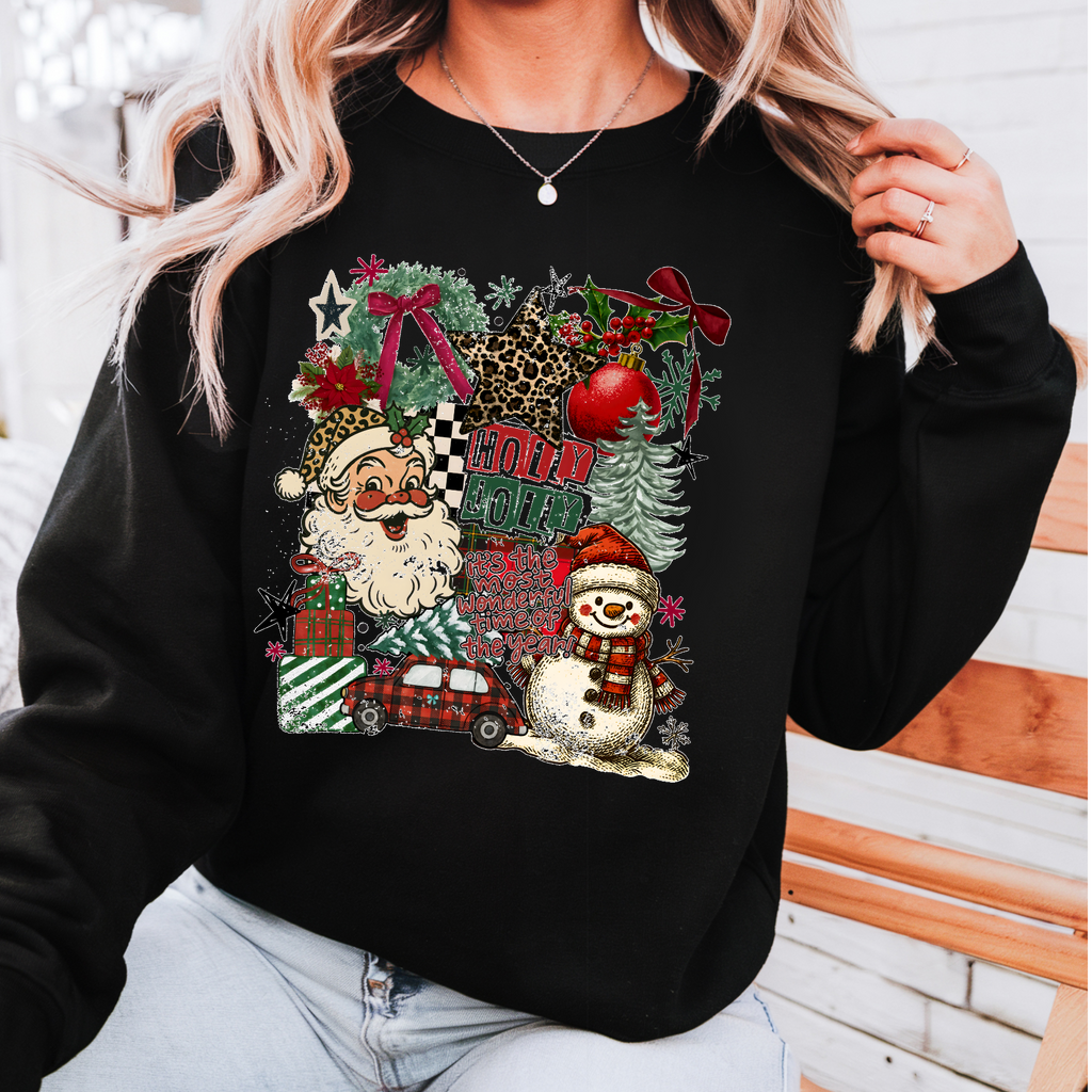 RETRO CHRISTMAS COLLAGE