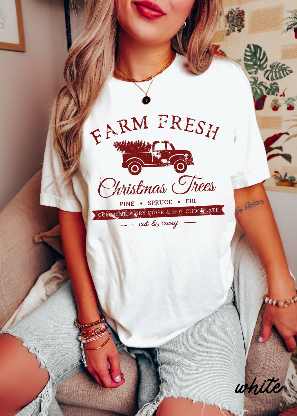Farm Fresh Christmas Trees Tee *10 Colors (S-3X)