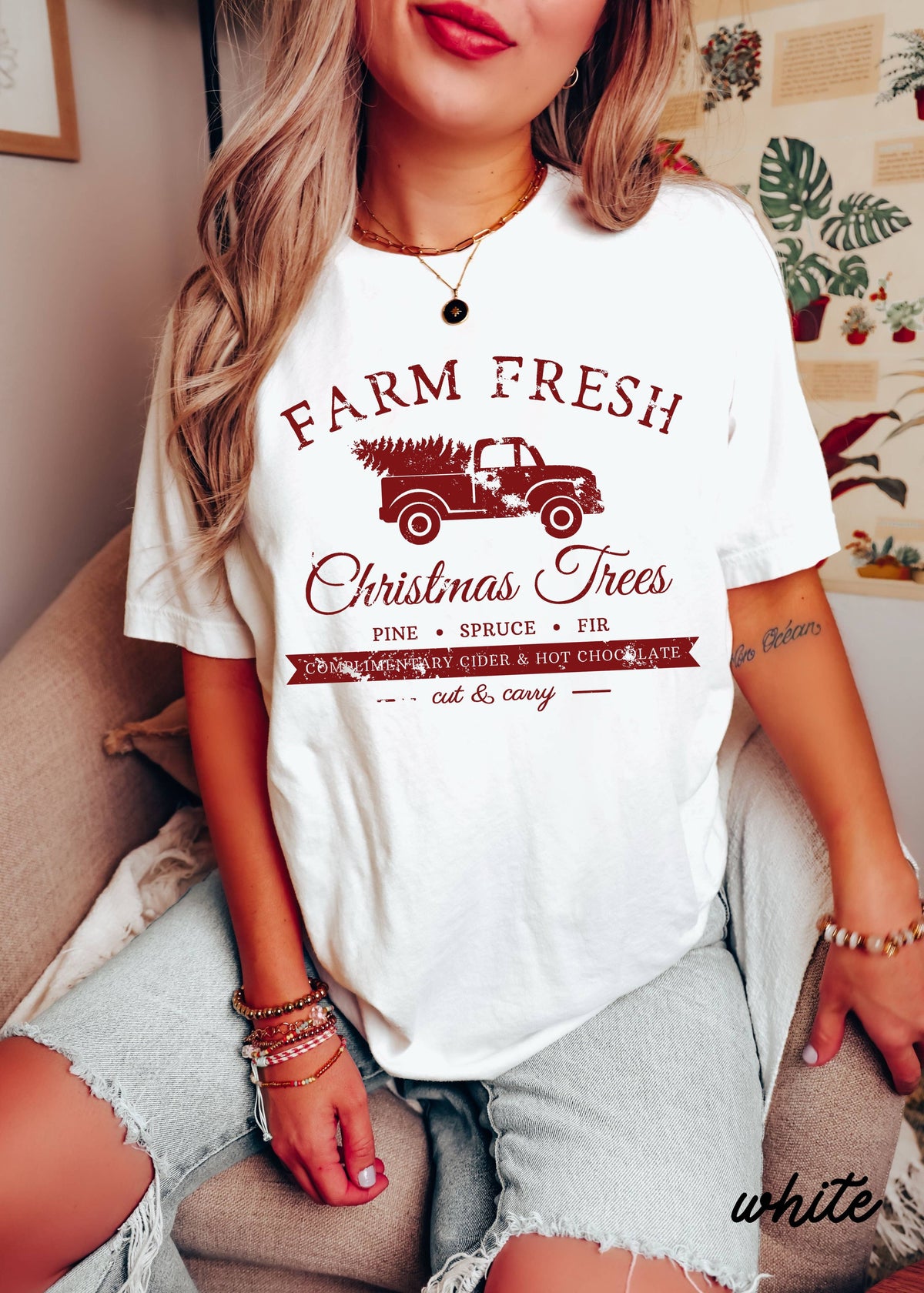 Farm Fresh Christmas Trees Tee *10 Colors (S-3X)