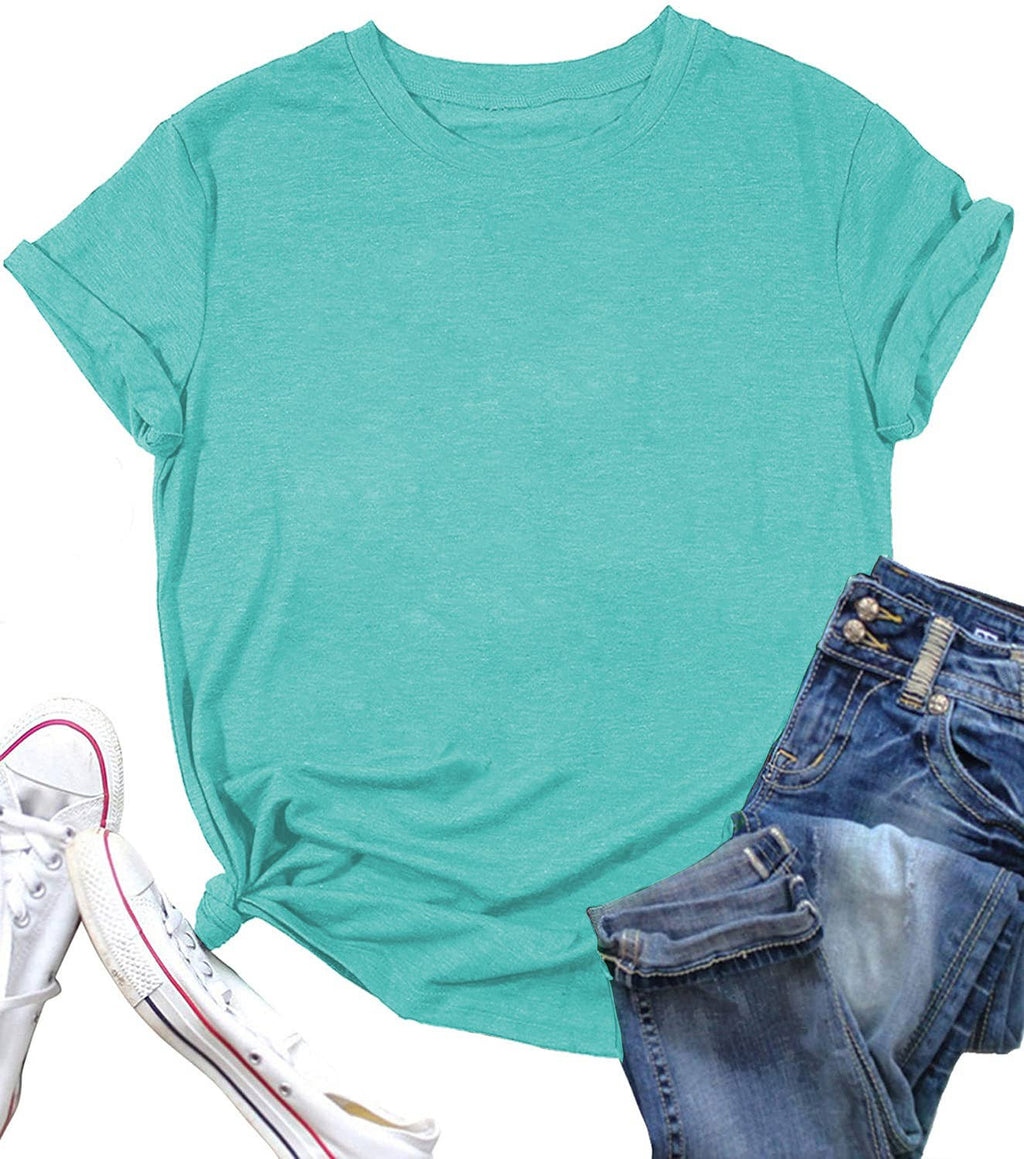 LOOSE SOLID COLOR SHORT SLEEVED T SHIRT_CWTTS0747