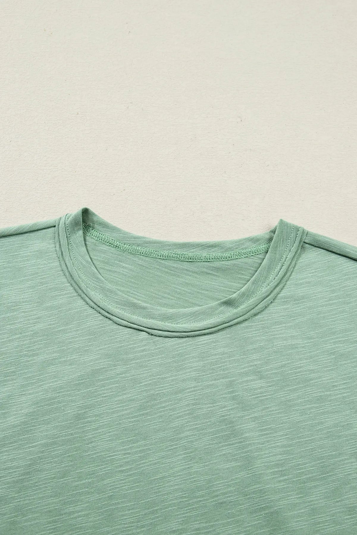 Short Sleeve Tee Raw Seam Patch Pocket Drawstring Pants Set