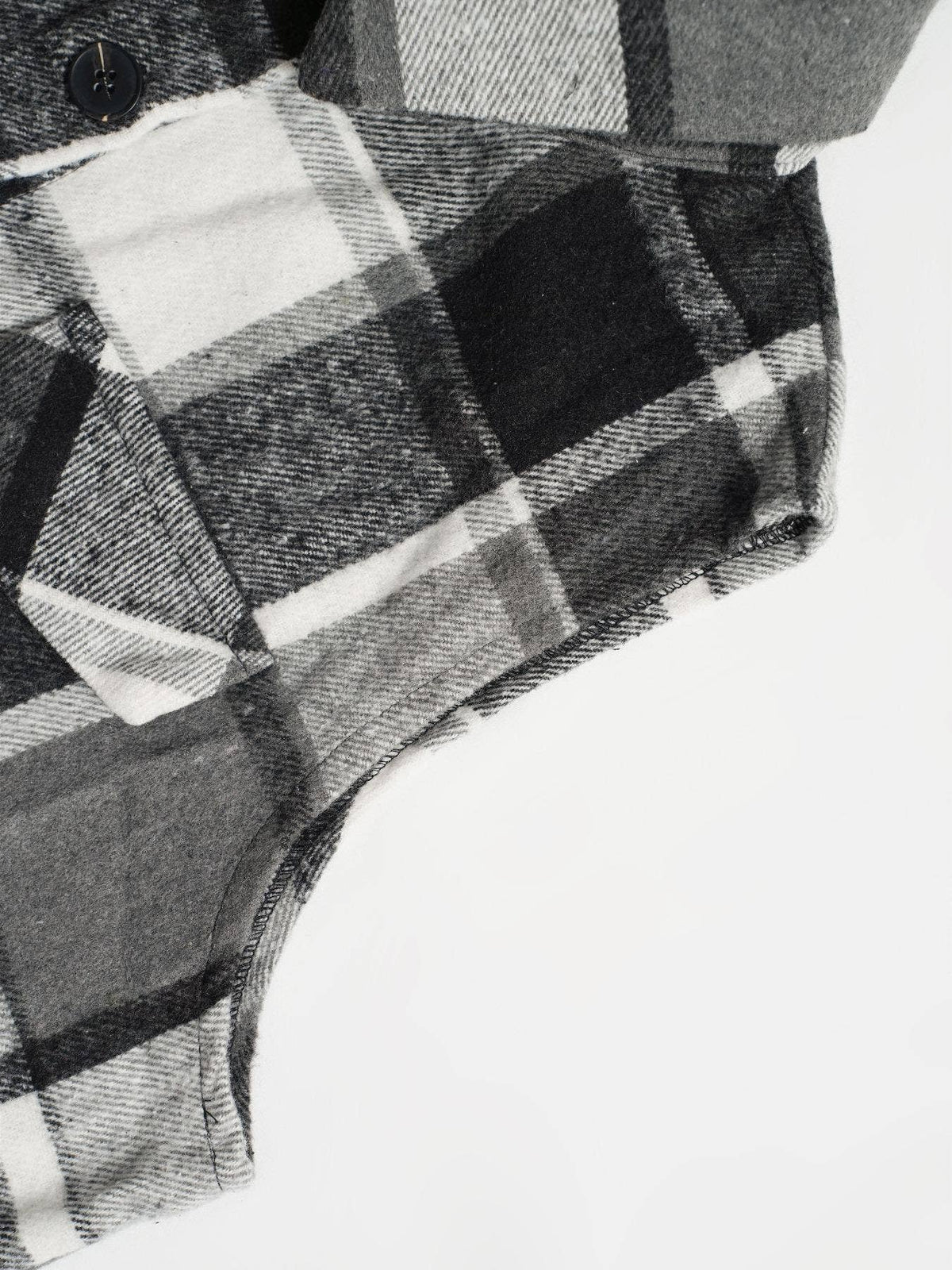 Vintage Casual Checked Sleeveless Midi Vest