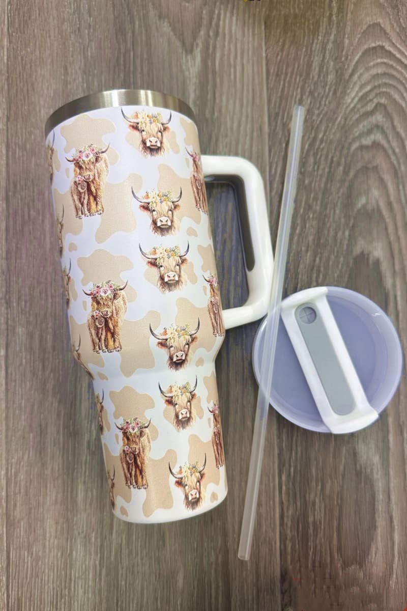 HIGHLAND COW  STAINLESS STEEL TUMBLERS CUP 40oz