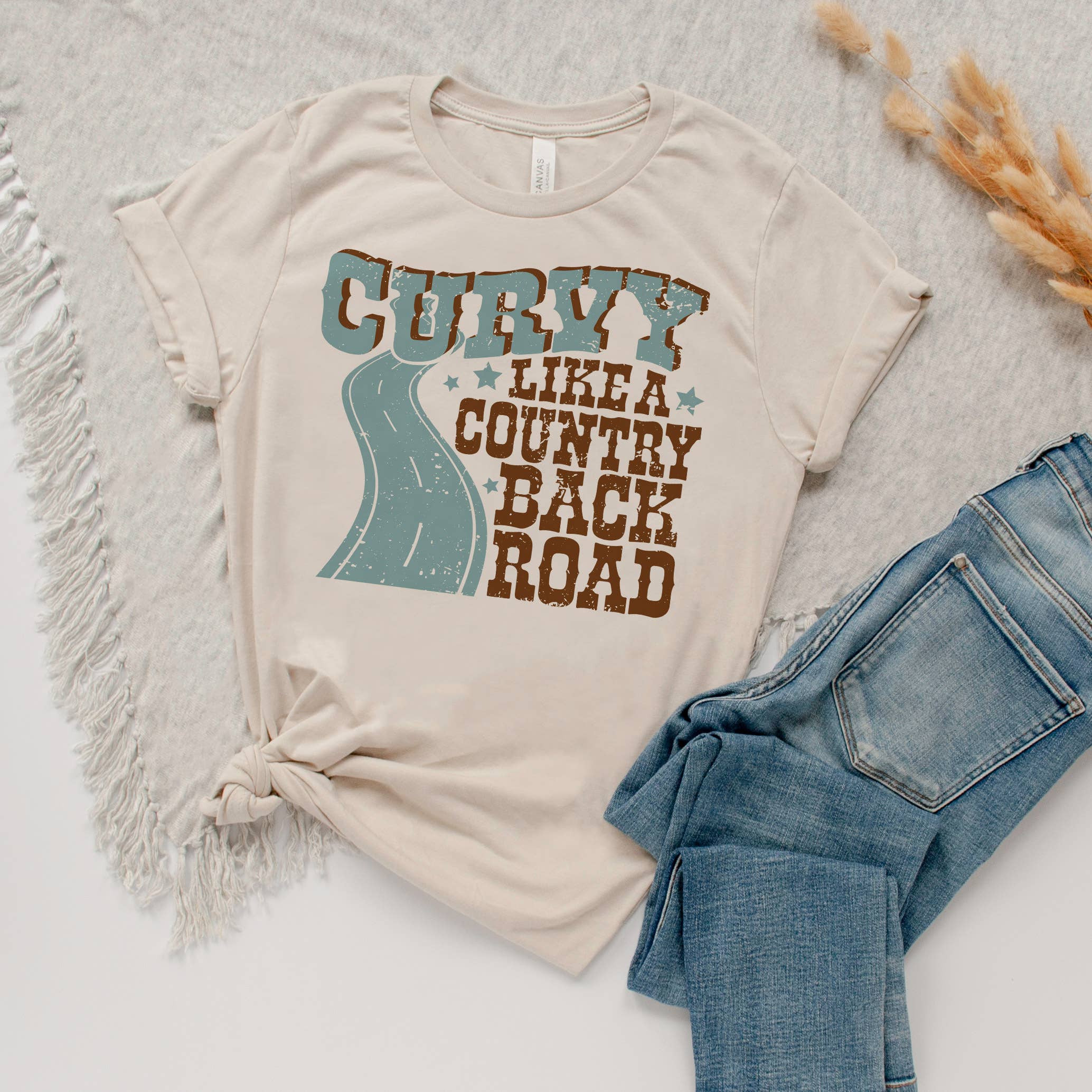 Curvy Like A Back Road Graphic Shirt
